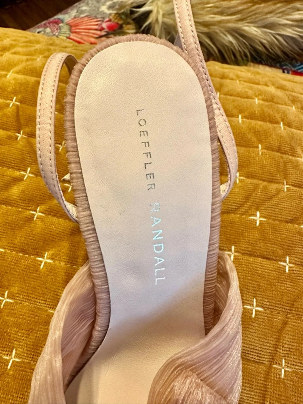 Loeffler Randall Blush Pink Knotted Bow Heels - Picture 4 of 8